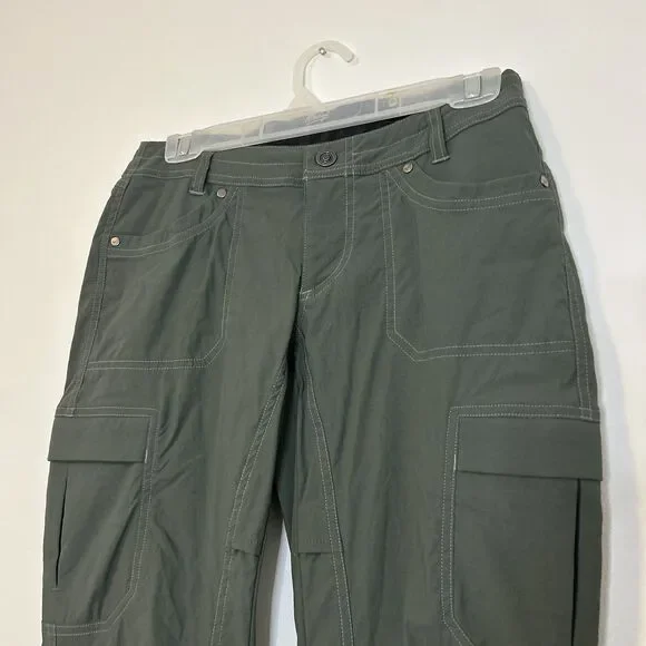 Kuhl FreeFlex Roll Up Pants in Green Retired Style P010720 - 6 Regular - Picture 2 of 14